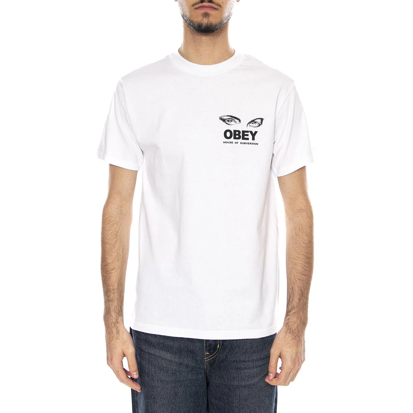 Obey Face of Subversion Maglietta -- Maglietta Uomo Bianca Uomo OBEY - Image 2
