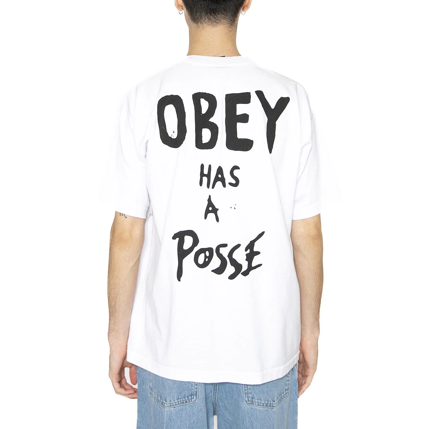 Obey Has A Posse Tee White - Maglietta Girocollo Uomo Bianca Uomo OBEY - Image 3