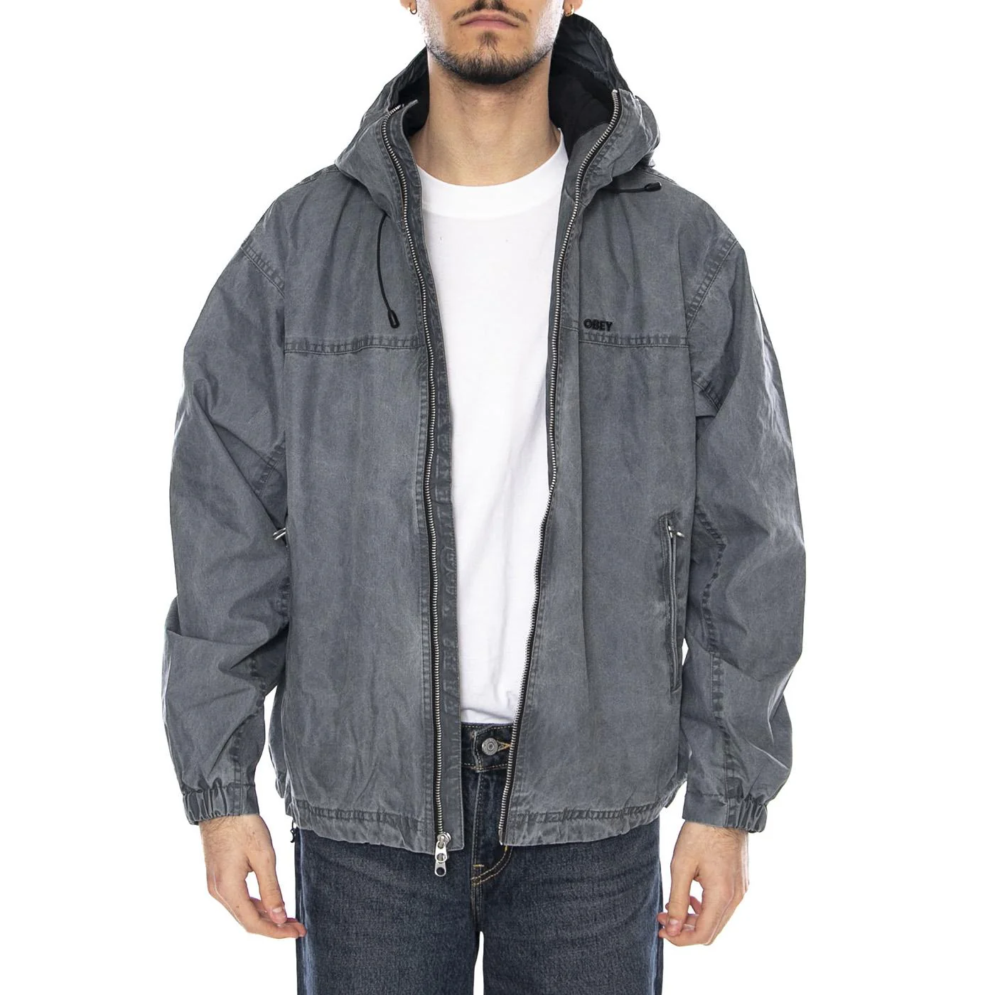 Obey Highland Jacket -- Giacca Uomo Pigment Anthracite Grigia Uomo OBEY - Image 2