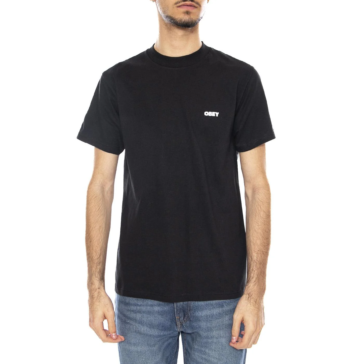 Obey Make Art Not War Tee -- Maglietta Girocollo Uomo Nera Uomo OBEY - Image 2