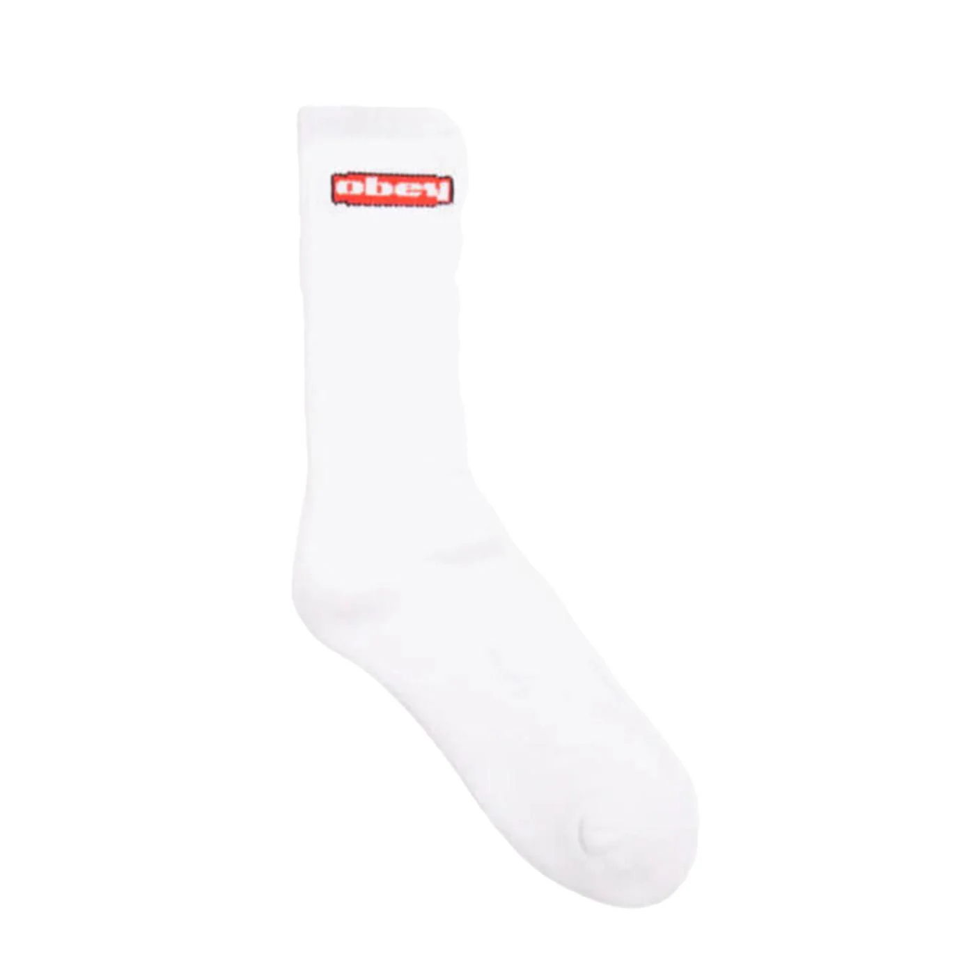 Obey Oval Socks White - Calzini Bianchi Uomo OBEY