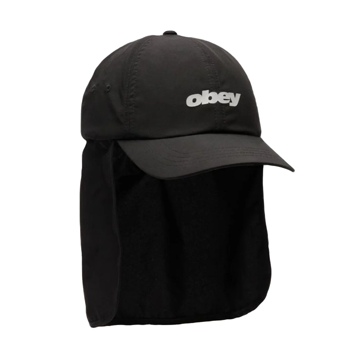 Obey Sahara 6 Panel Trail Cap Black - Cappellino con Visiera Nero  ACCESSORI OBEY
