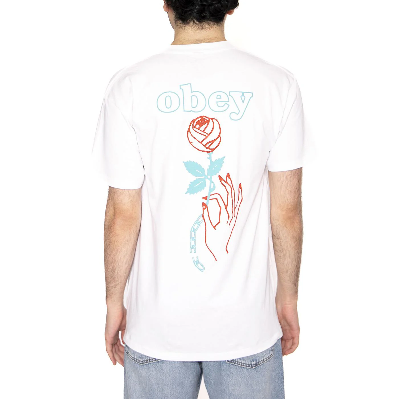 Obey Spring Forth Tee White - Maglietta Girocollo Uomo Bianca Uomo OBEY - Image 3