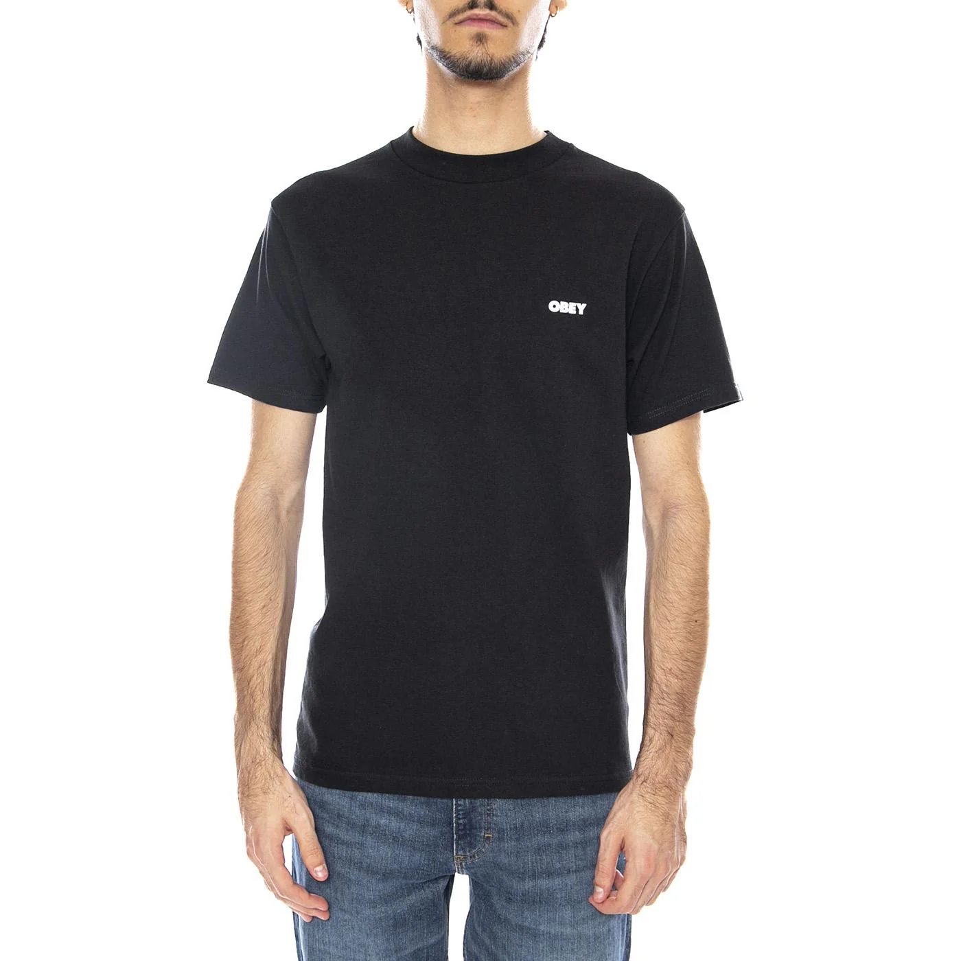 Obey Target Icon Tee Black - Maglietta Girocollo Uomo Nera  Uomo OBEY - Image 2