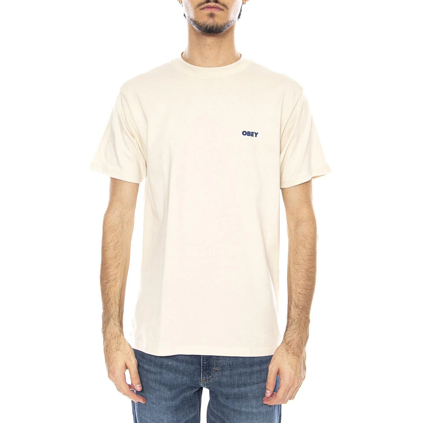 Obey Target Icon Tee Cream - Maglietta Girocollo Uomo Crema  Uomo OBEY - Image 2