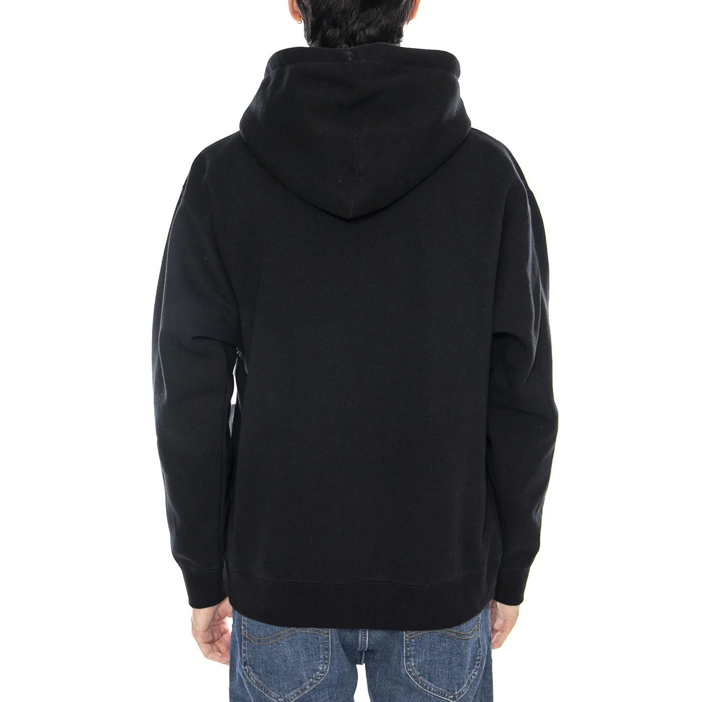 Obey TV Fleece Black - Felpa con Cappuccio Uomo Nera Uomo OBEY - Image 3