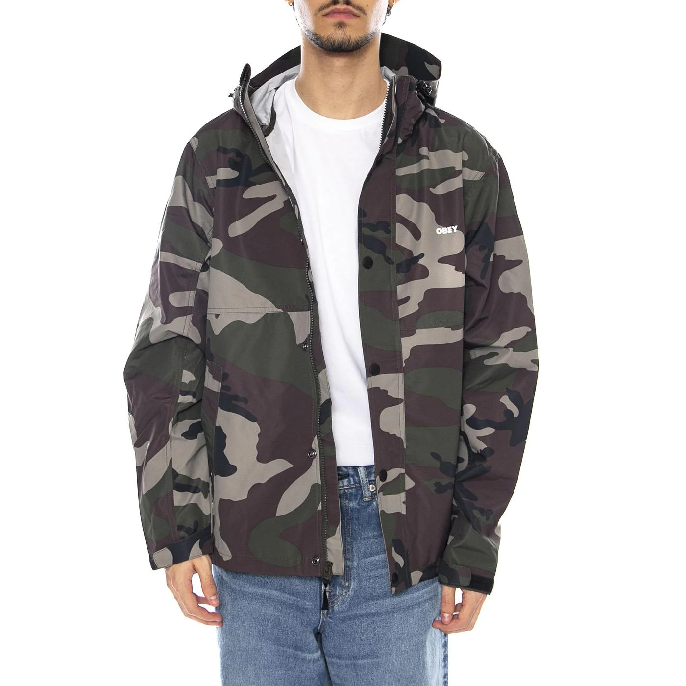 Order Jacket Field Camo - Giacca con Cappuccio Uomo Camo  Uomo OBEY - Image 2