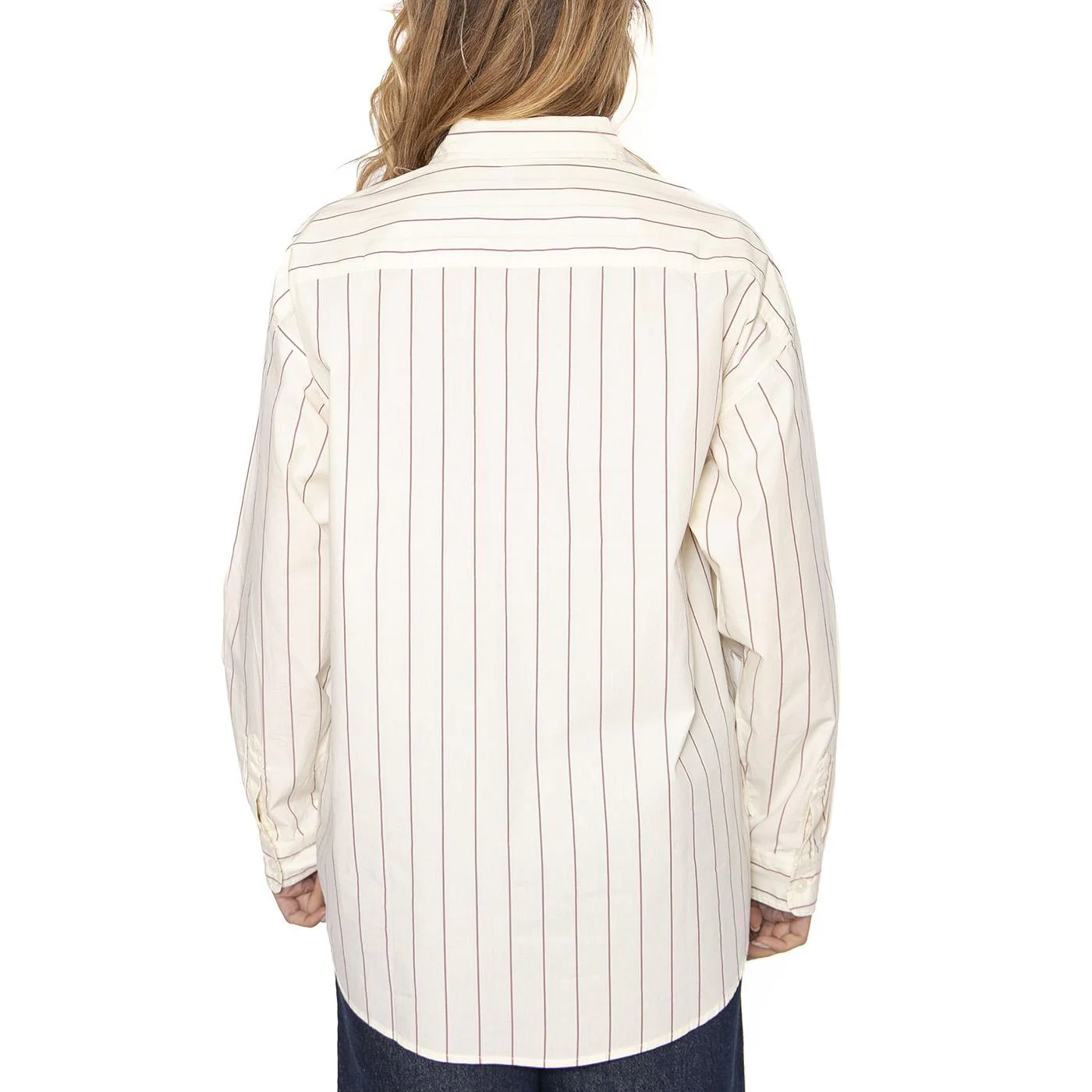 Primavera Stripe Shirt LS Tofu Multi - Camicia Donna Bianca Donna OBEY - Image 3