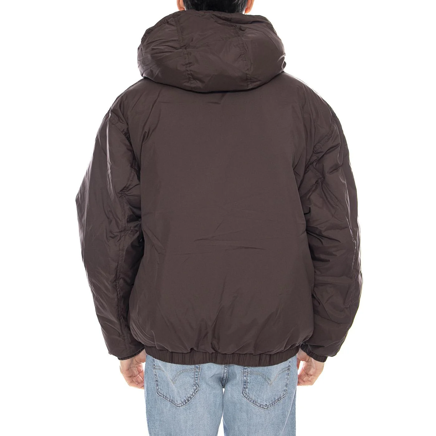 Retreat Hooded Jacket -- Giacca Uomo Marrone con Cappuccio  Uomo OBEY - Image 3