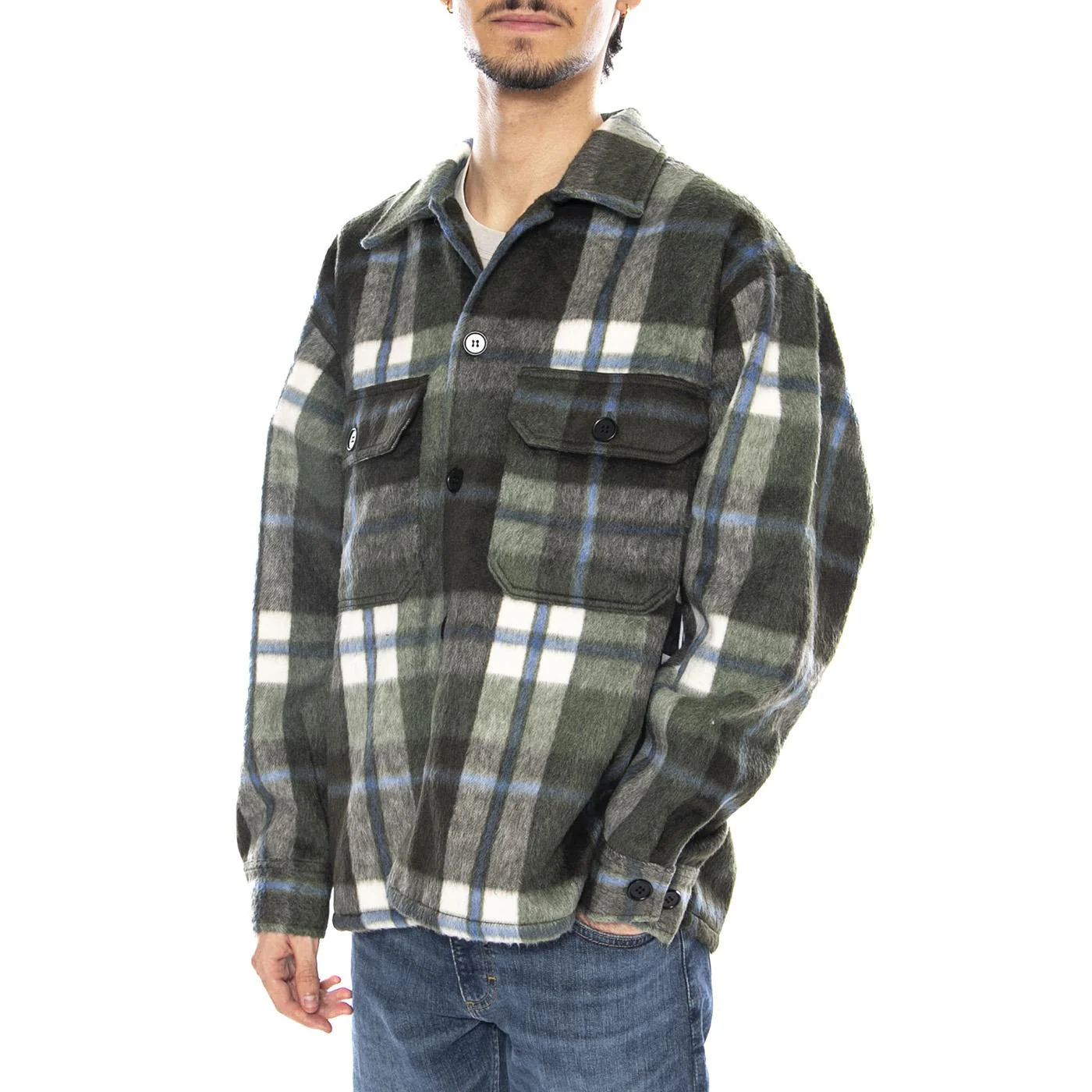 Stanton Shirt Jacket Checks Multicolor - Giacca Uomo Multicolore Uomo OBEY