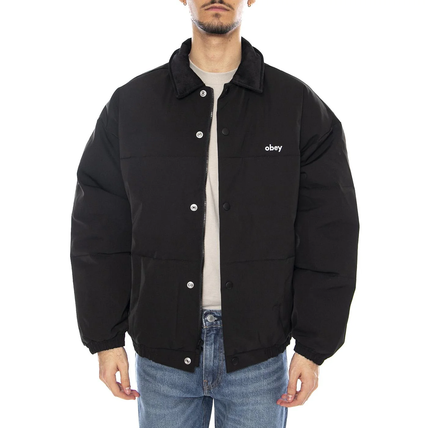 Whispers Jacket -- Giacca Uomo Nera  Uomo OBEY - Image 2