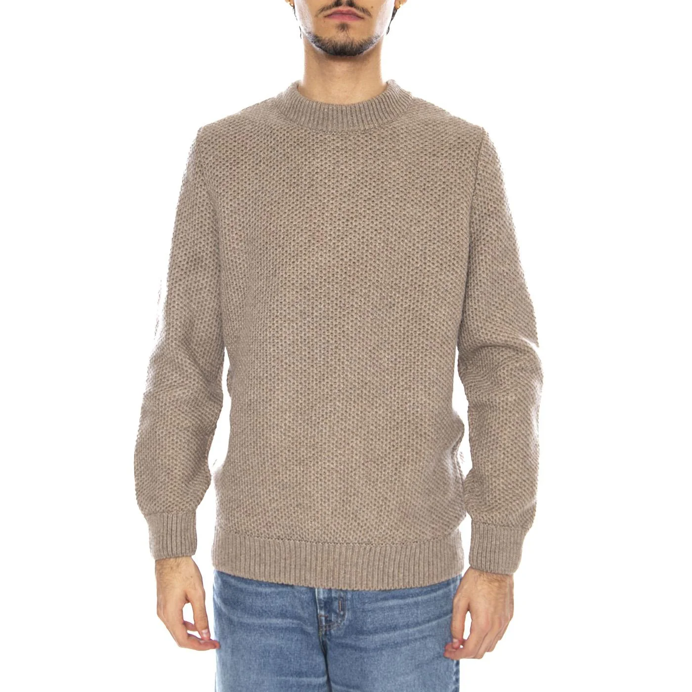 Sablons Olow Sweater Green - Maglione Girocollo Uomo Verde Uomo OLOW - Image 2