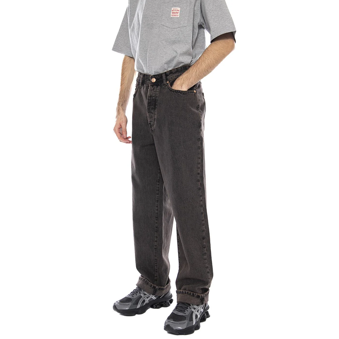 Fade Loose Brown 6813 TAI DNM -- Pantaloni Uomo Brown Stone Marrone Uomo ONLY & SONS