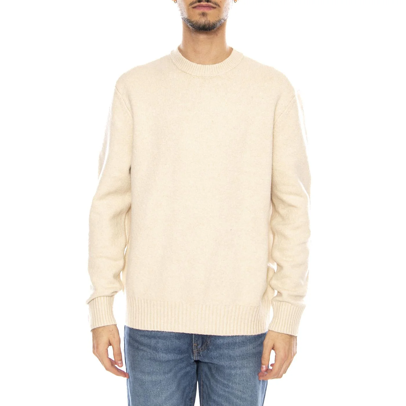 James RLX Crew Knit -- Maglione Girocollo Uomo Oatmeal Beige Uomo ONLY & SONS - Image 2
