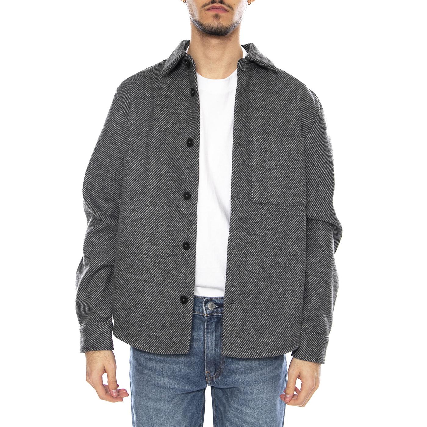 Micah Twill Overshirt FRML -- Camicia Overshirt Uomo Medium Grey Melange Uomo ONLY & SONS - Image 2