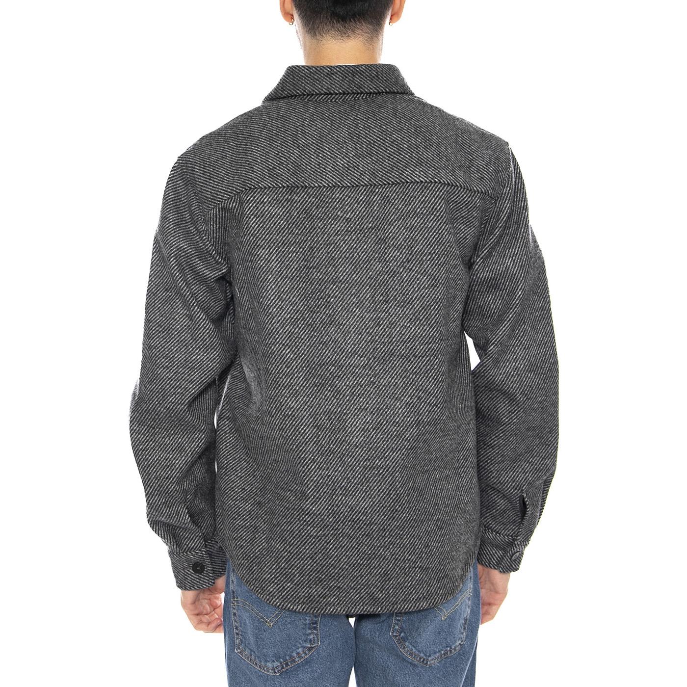 Micah Twill Overshirt FRML -- Camicia Overshirt Uomo Medium Grey Melange Uomo ONLY & SONS - Image 3