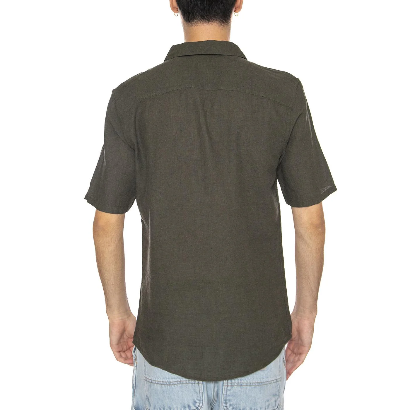 Onscaiden Life Solid Resort Green - Camicia Mancihe Corte Uomo Verde Uomo ONLY & SONS - Image 4