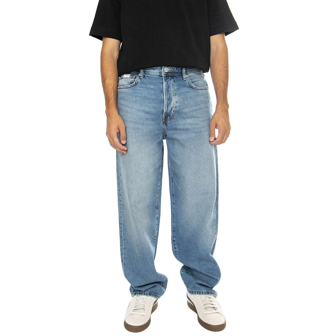 ONSFADE LOOSE MEDIUM BLUE DENIM - Pantaloni Denim Jeans Uomo Blu Uomo ONLY & SONS - Image 3