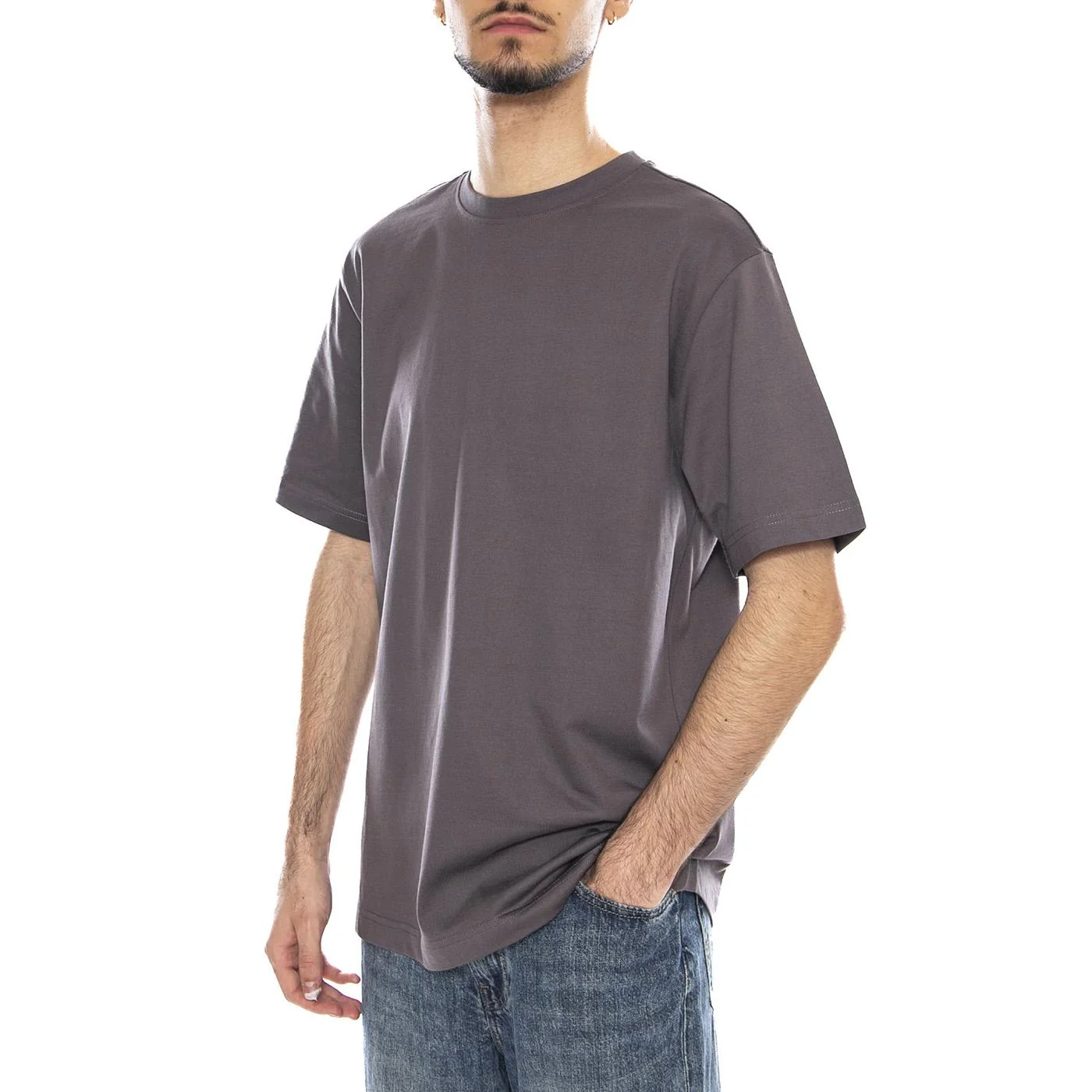 ONSFRED LIFE RLX SS Tee NOOS - Gray - Maglietta Girocollo Uomo Grigia Uomo ONLY & SONS