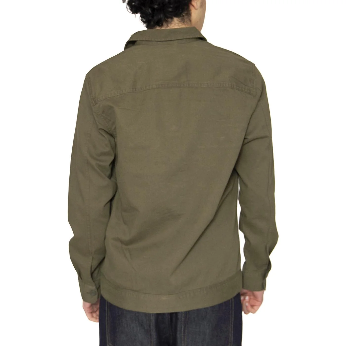 Onssilvio LS Pocket Overshirt Olive Night - Camicia Uomo Verde  Uomo ONLY & SONS - Image 3