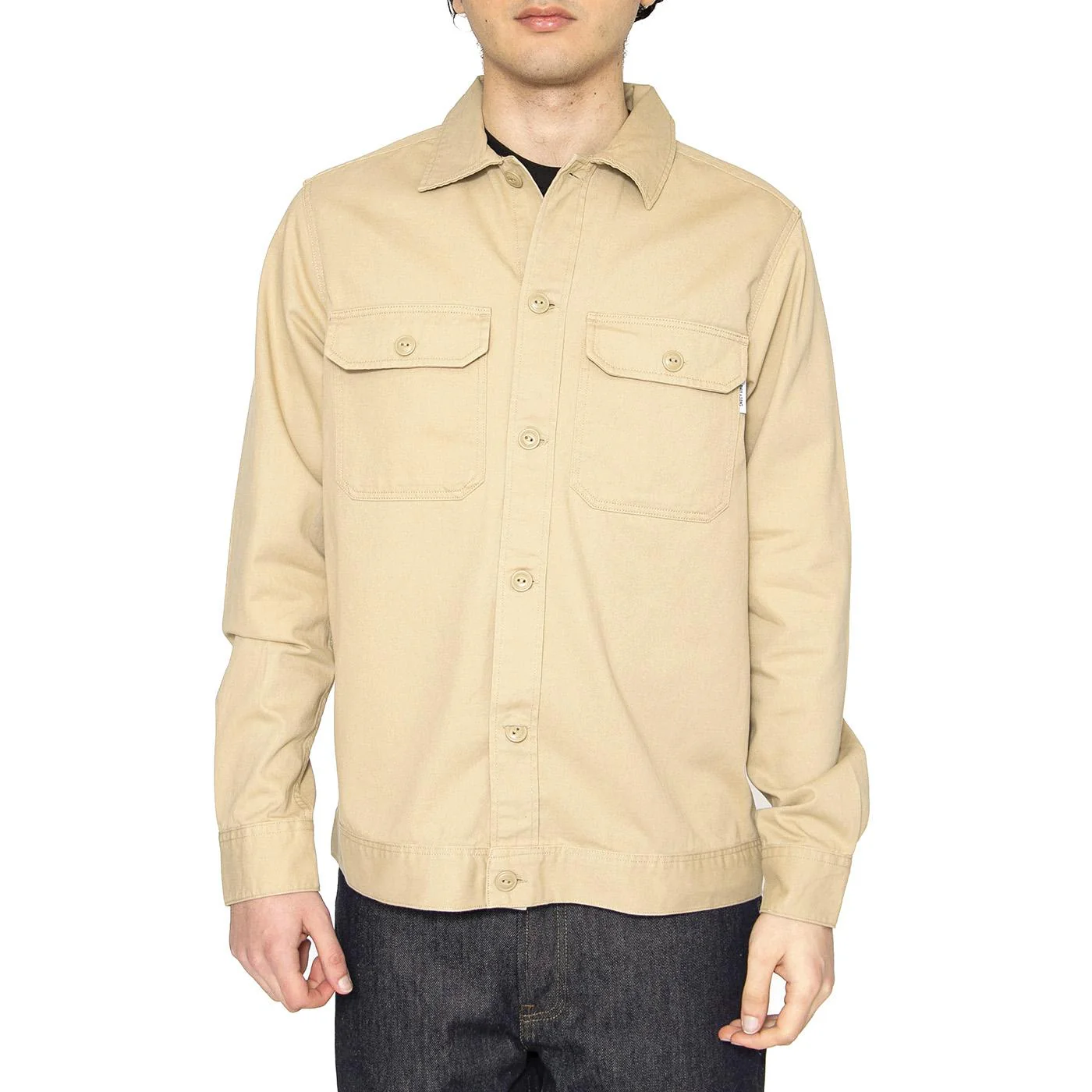 Onssilvio LS Pocket Overshirt Twill - Camicia Uomo Beige Uomo ONLY & SONS - Image 2