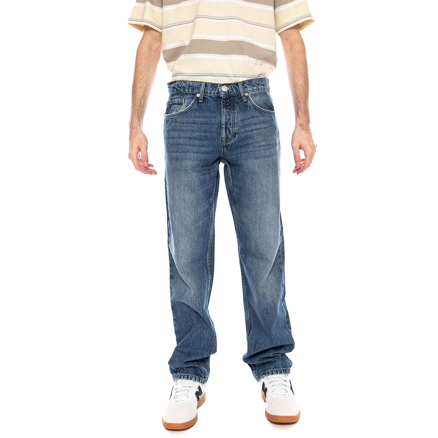 Onswyler Life Reg 14 LS Crewknit Noos Blue Denim - Pantaloni Denim Jeans Uomo Blu  Uomo ONLY & SONS - Image 2