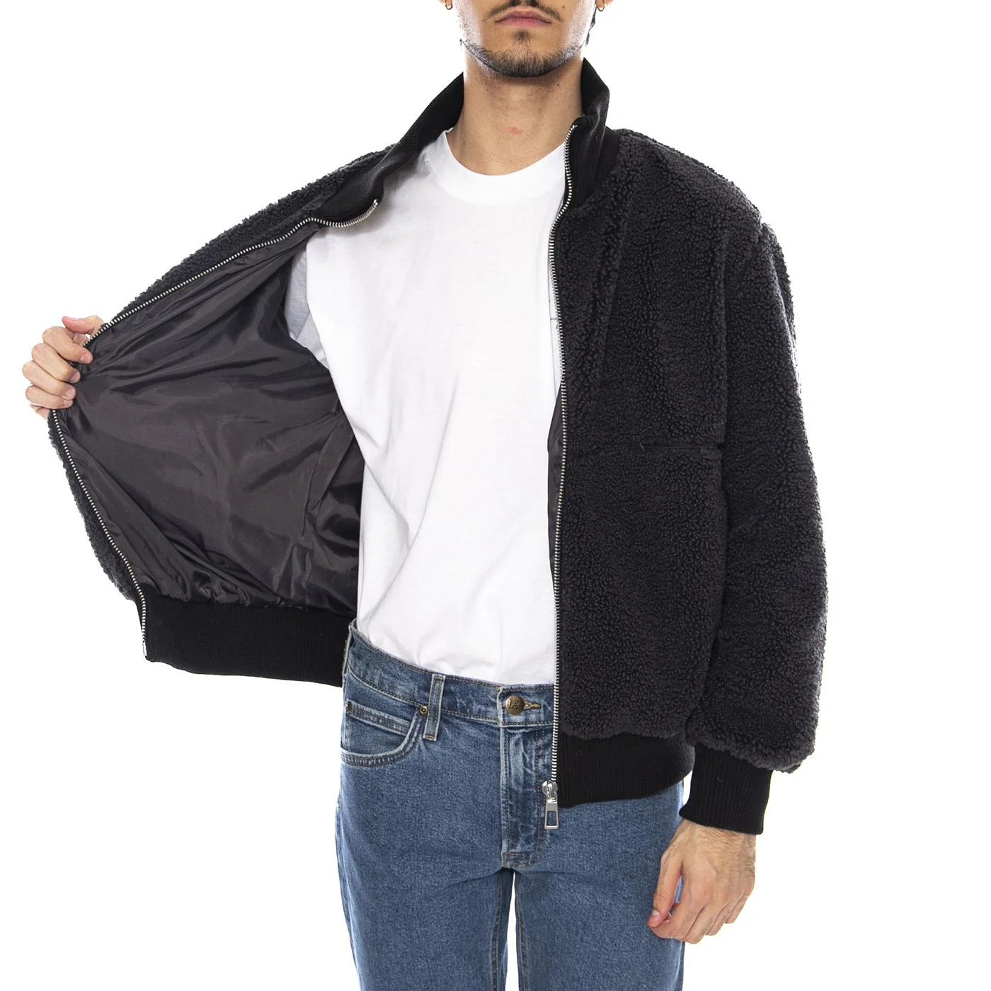 Ray Sherpa Jacket OTW Phantom - Giacca Uomo Grigia Uomo ONLY & SONS - Image 4