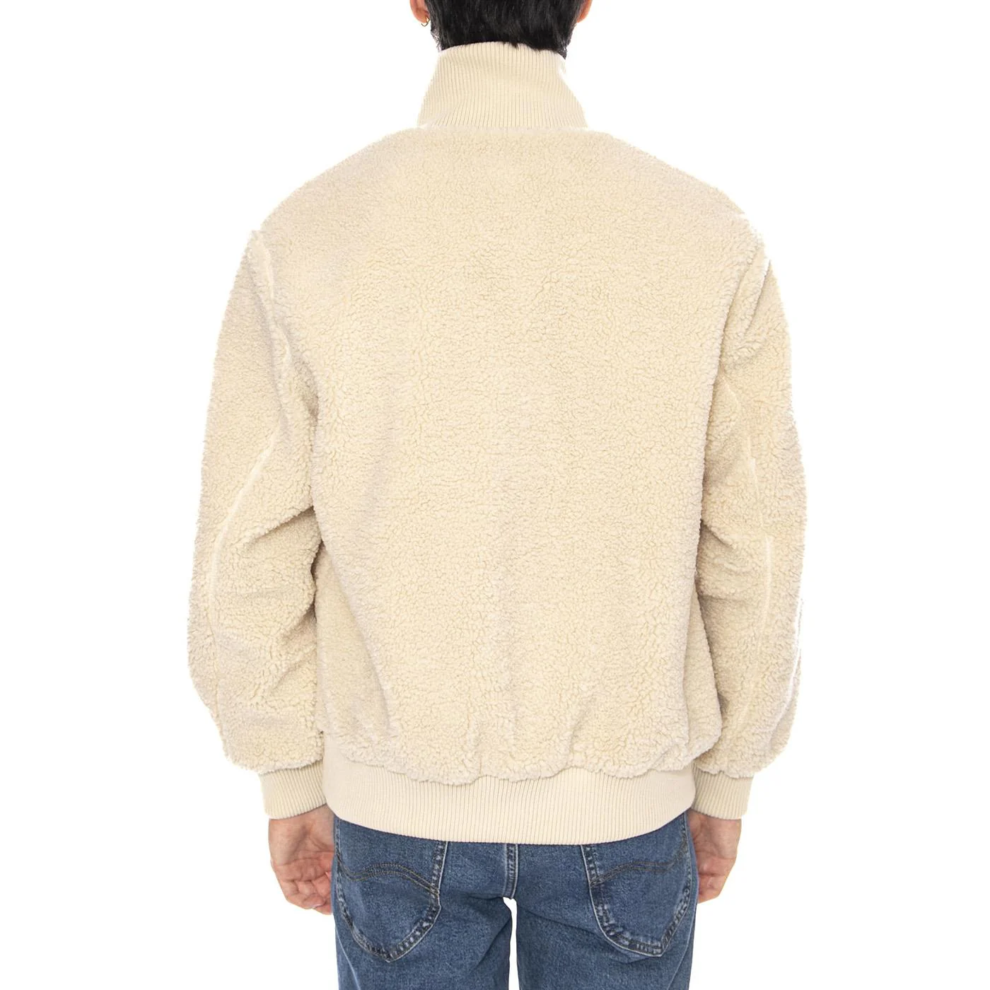 Ray Sherpa Jacket OTW Silver Lining - Giacca Uomo Ecru Uomo ONLY & SONS - Image 3