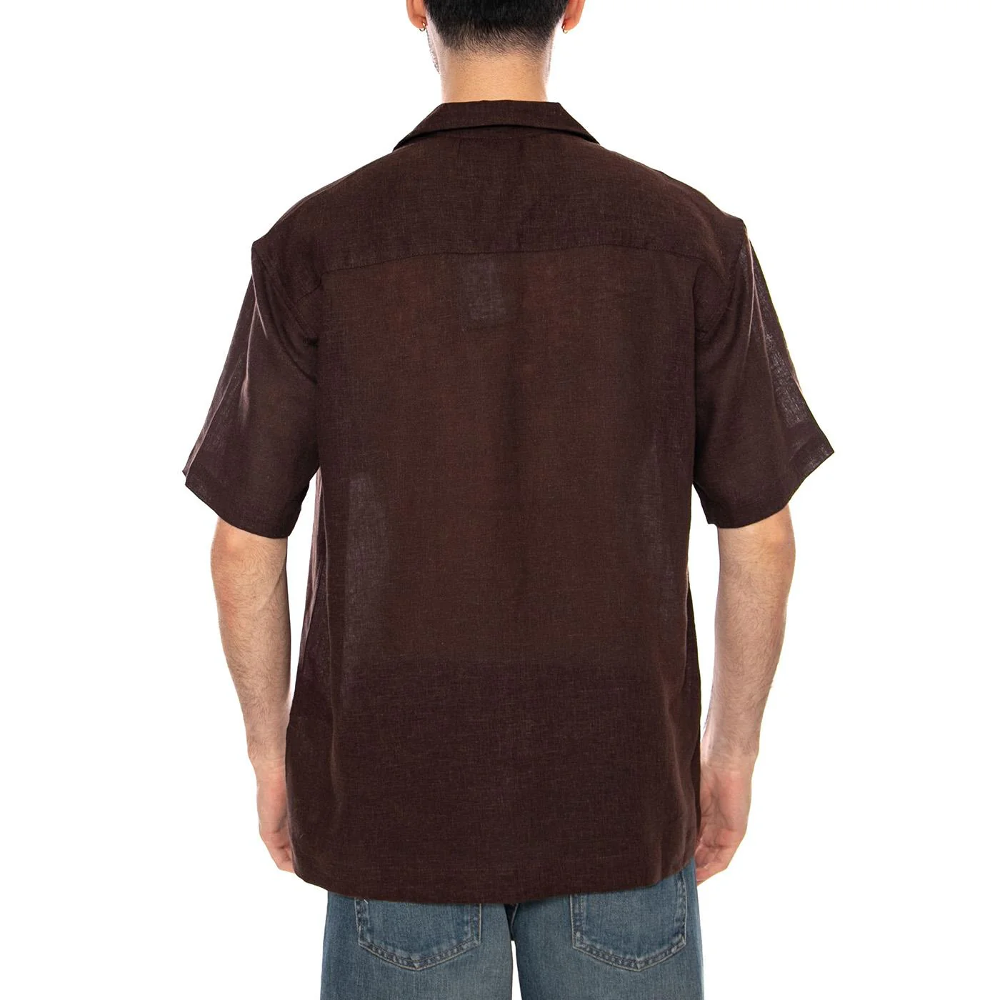 SHORT SLEEVES SHIRT COFFEE BEAN - Camicia Maniche Corte Uomo Marrone Uomo ONLY & SONS - Image 3