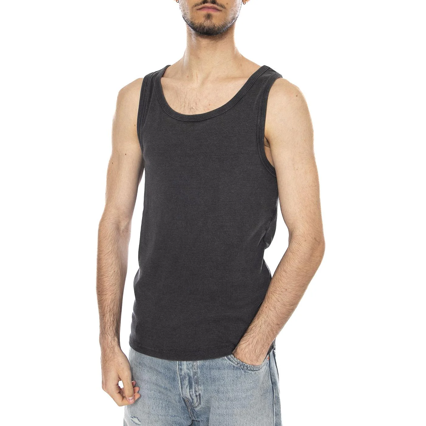 TANK PHANTOM ACID WASH - Canotta Uomo Nera Uomo ONLY & SONS