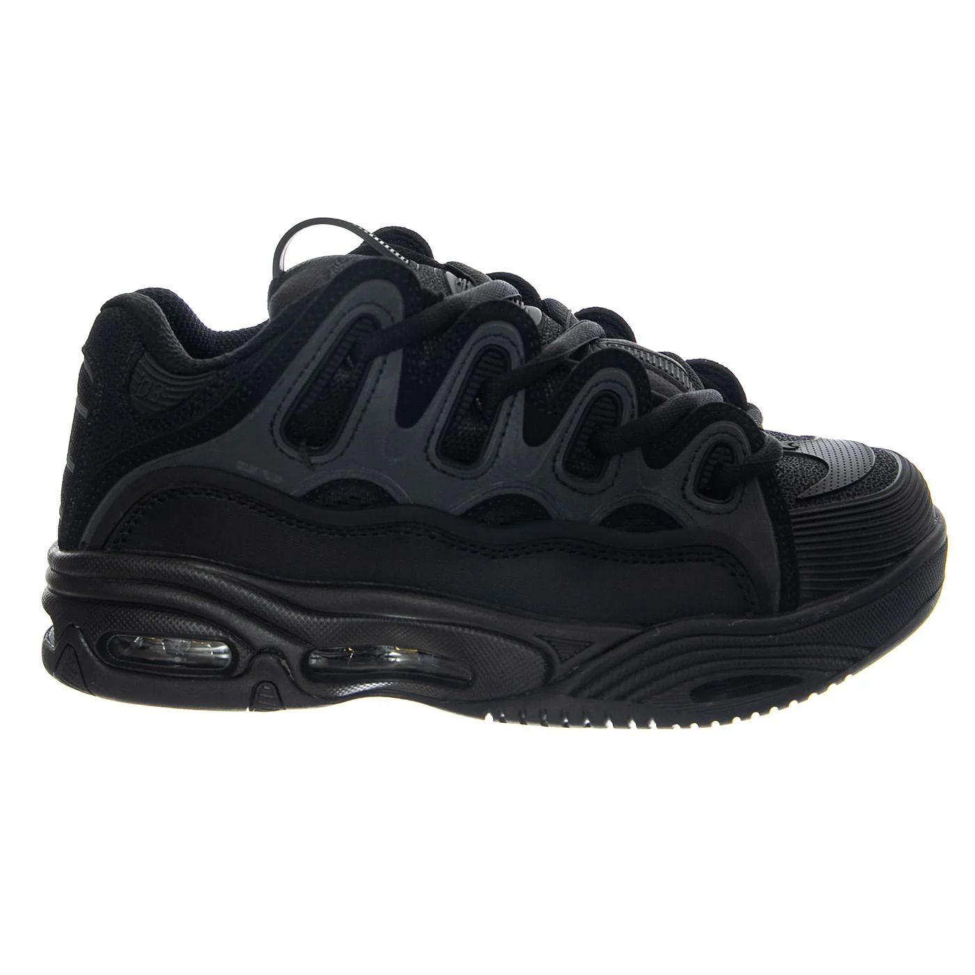 D3 2001 (25th) Footwear Black/Black/Black - Scarpe Stringate Uomo Nera Uomo OSIRIS