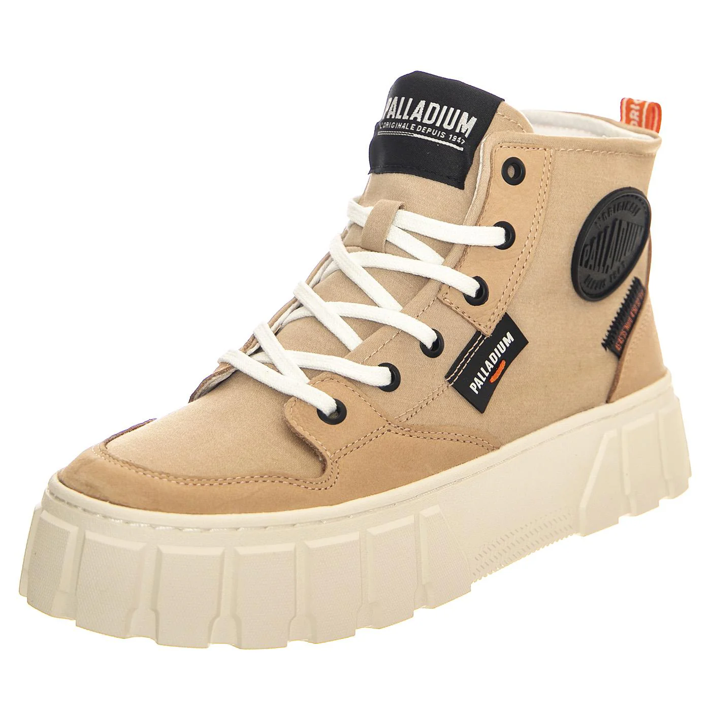 PALLATOWER HI NUDE DUST - Stivaletti Stringati Donna Beige  Donna PALLADIUM
