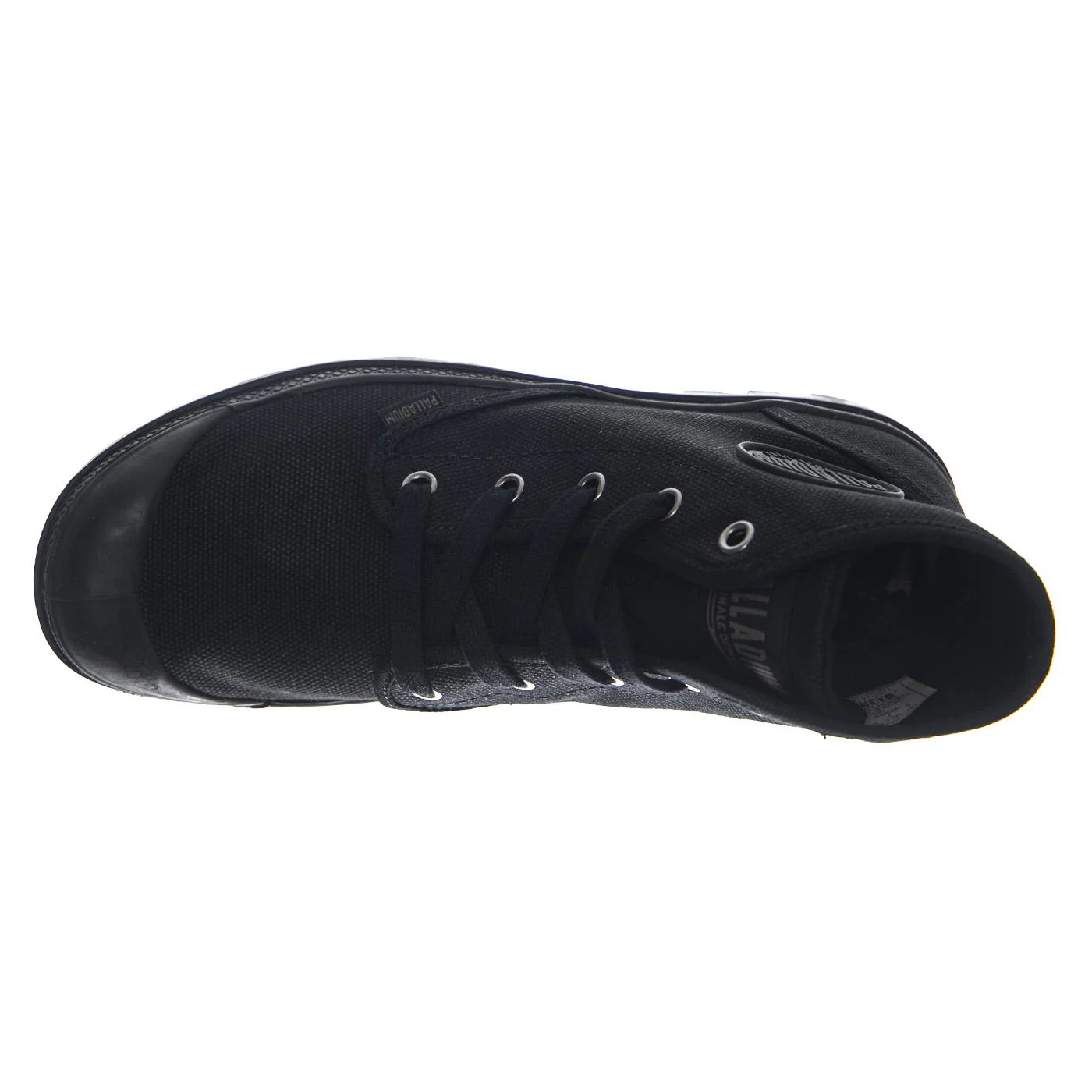Pampa Hi Black/Black -- Scarpe Tela Alte Nere Donna  Donna PALLADIUM - Image 6