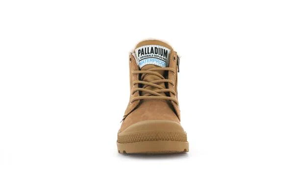 Pampa Hi Cuff Wps Oz Dear Brown - Scarpe Stringate Profilo Alto Bambini Marroni Bambino PALLADIUM - Image 3