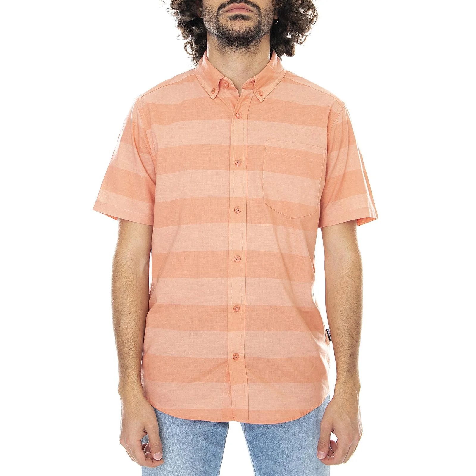 Mens LW Bluffside Shirt - Orange - Camicia Maniche Corte Uomo Arancione Uomo PATAGONIA - Image 2