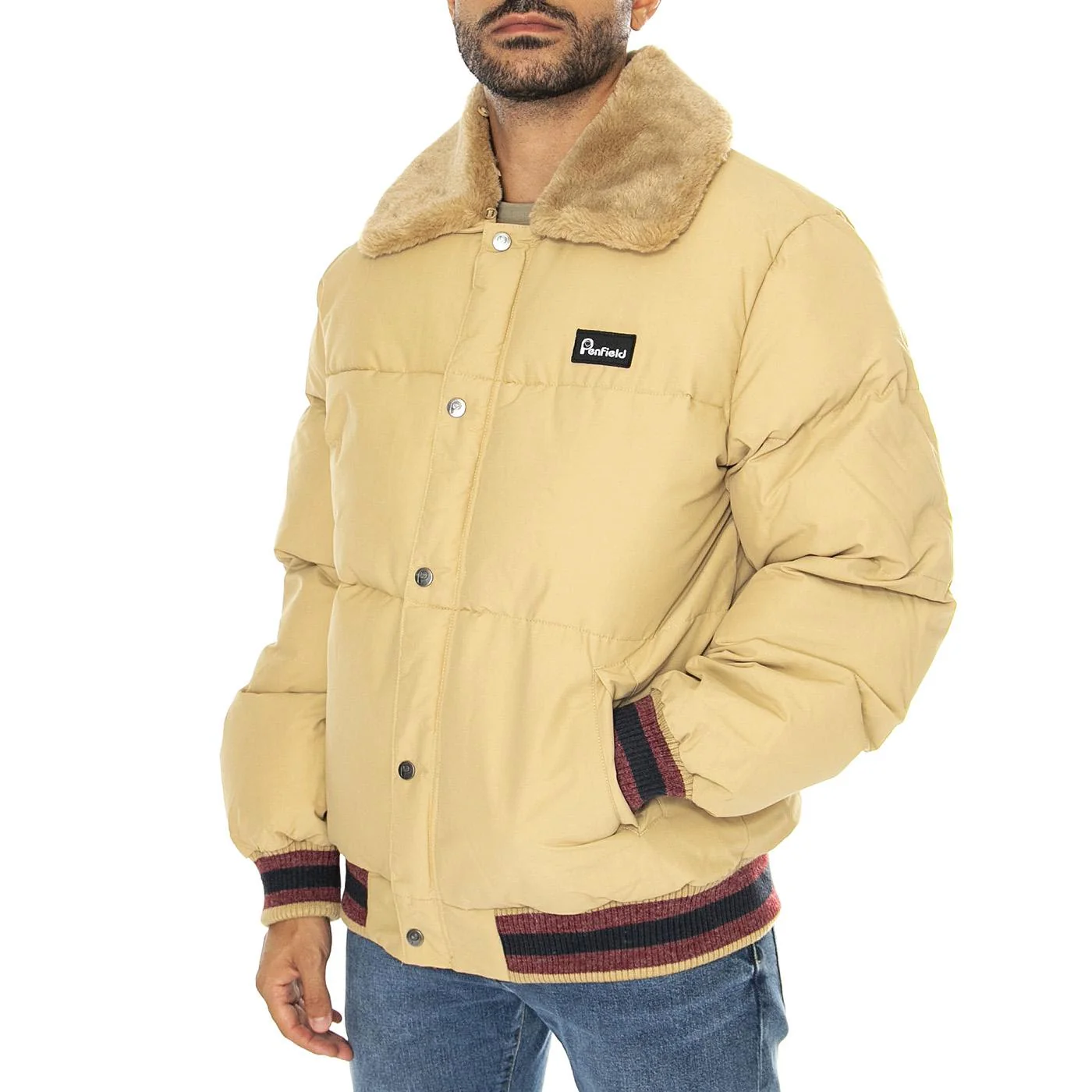 Archive Padded Bomber Star Fish - Giacca Uomo Beige Uomo PENFIELD
