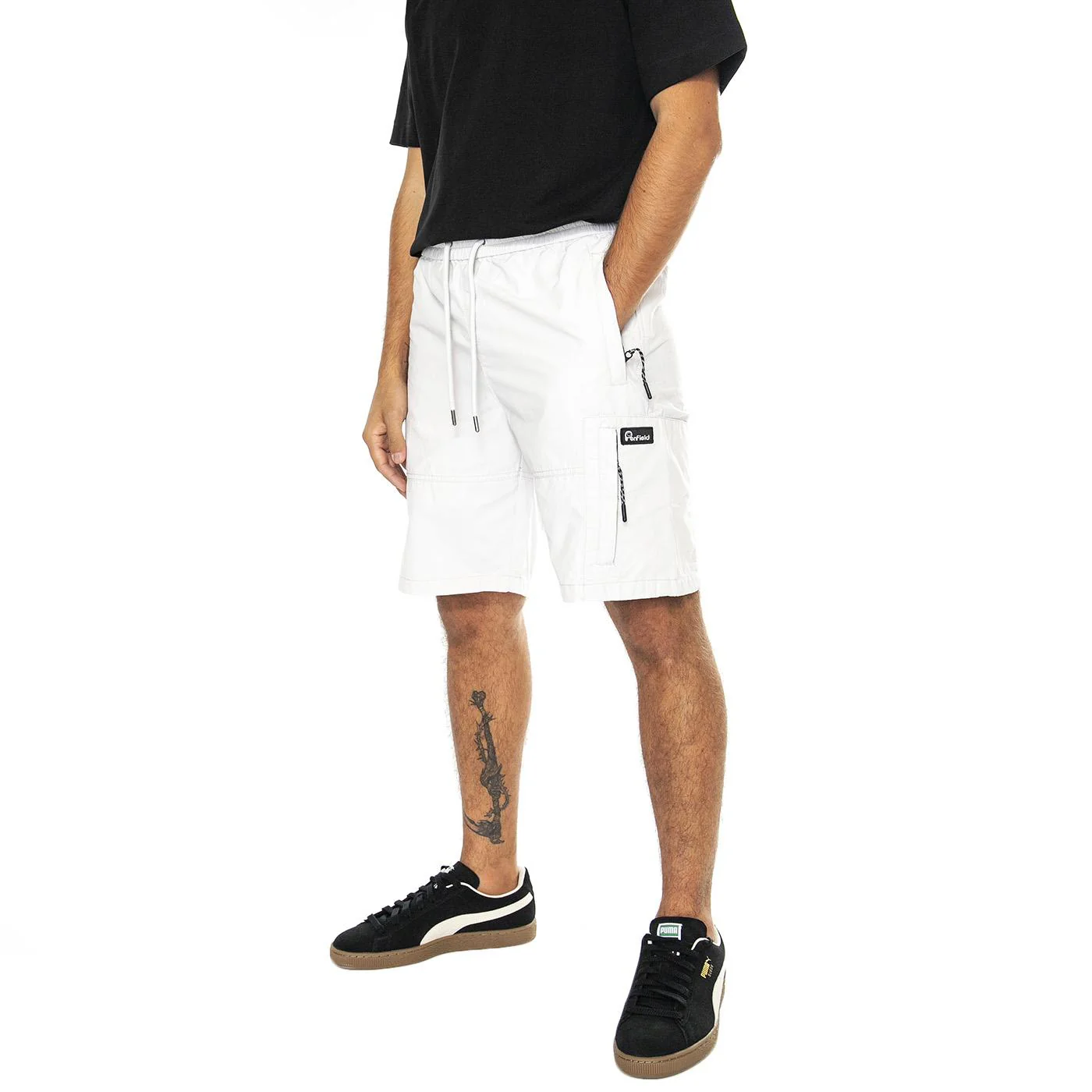 Mattawa Cargo Shorts Nimbus Cloud - Bermuda Cargo Uomo Grigi Uomo PENFIELD