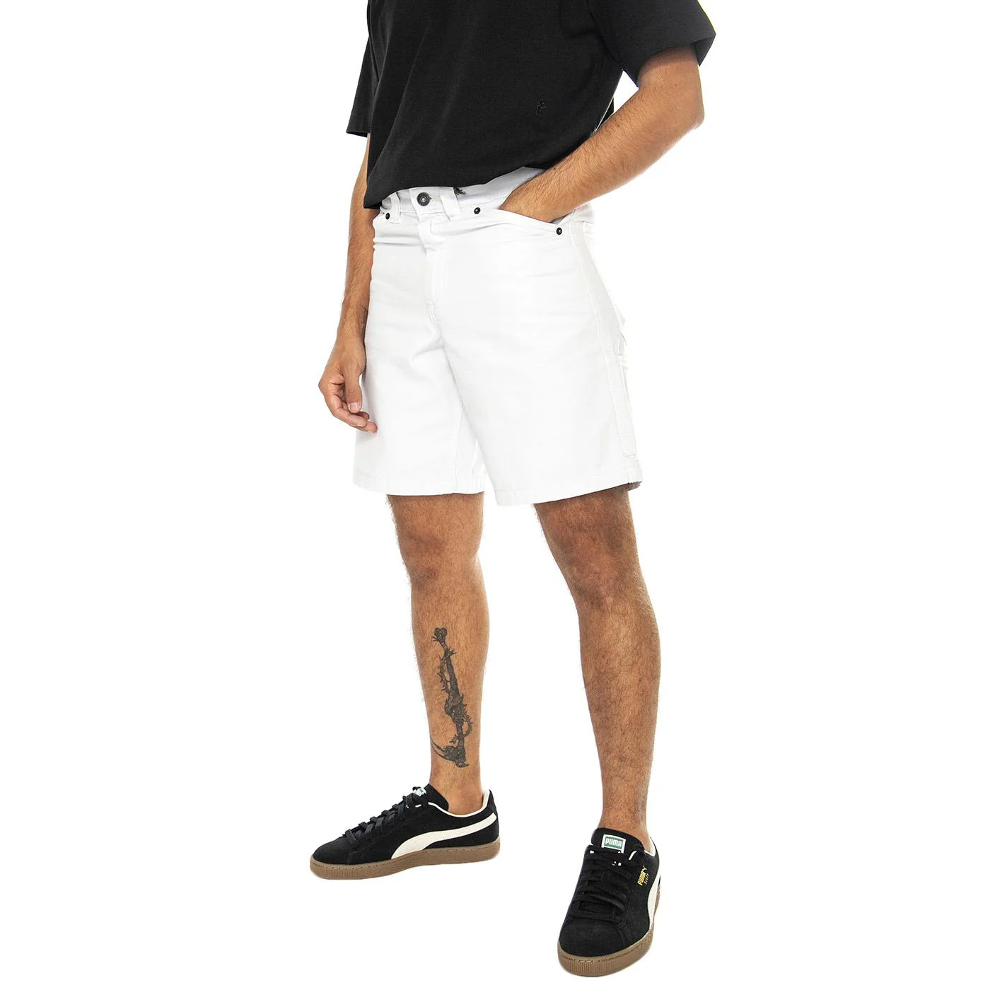 Workwear Carpenter Shorts Nimbus Cloud - Bermuda Uomo Grigi Uomo PENFIELD
