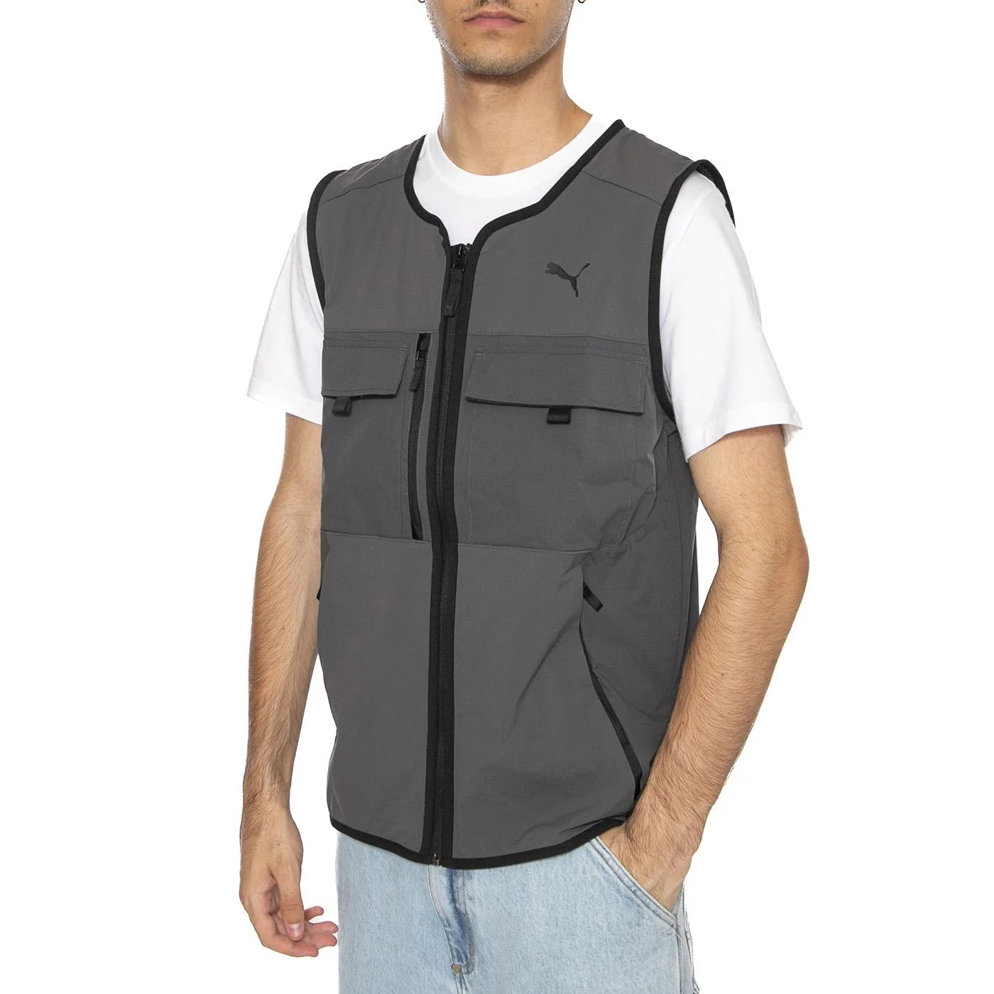 PUMATECH Cargo Vest Dusky Gray - Giacca Smanicata Uomo Grigia  Uomo PUMA - Image 2