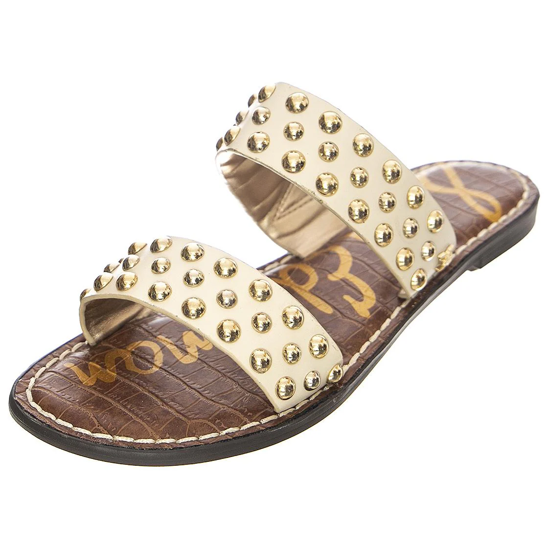 GIANETTA - Sandali Bassi con Borchie Donna Beige Donna SAM EDELMAN