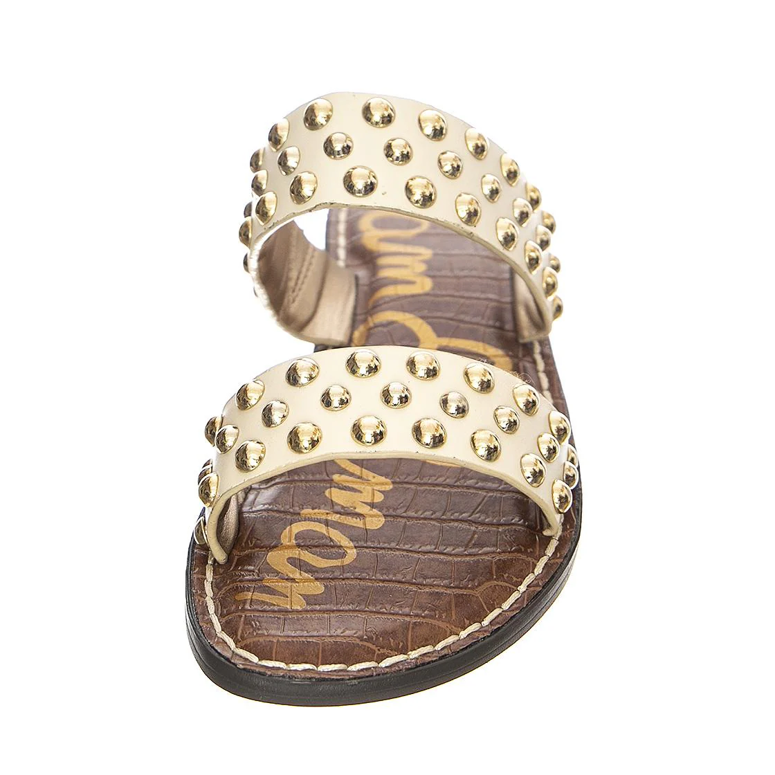 GIANETTA - Sandali Bassi con Borchie Donna Beige Donna SAM EDELMAN - Image 3