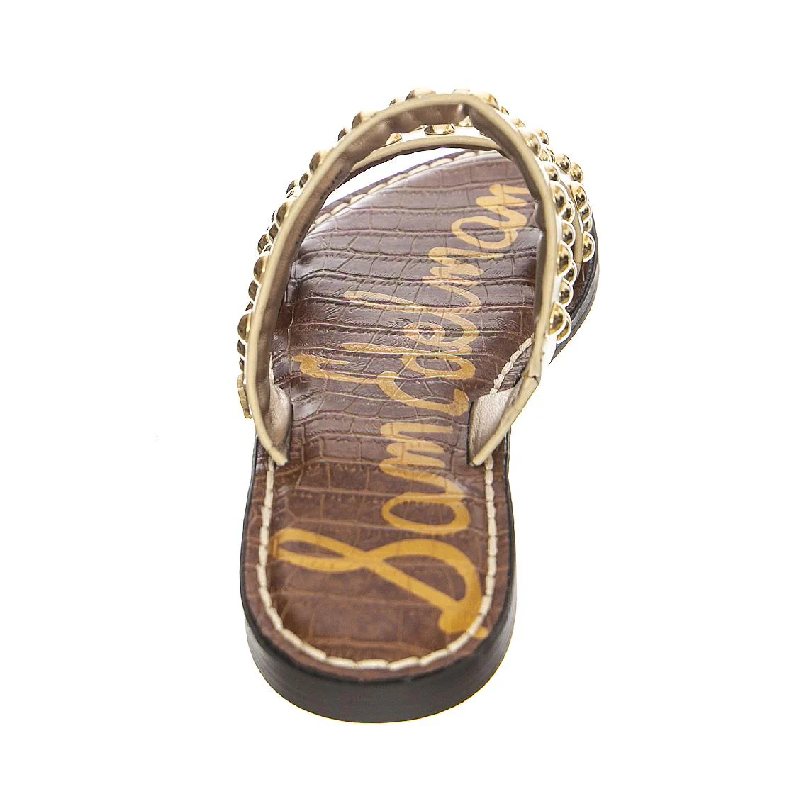 GIANETTA - Sandali Bassi con Borchie Donna Beige Donna SAM EDELMAN - Image 4