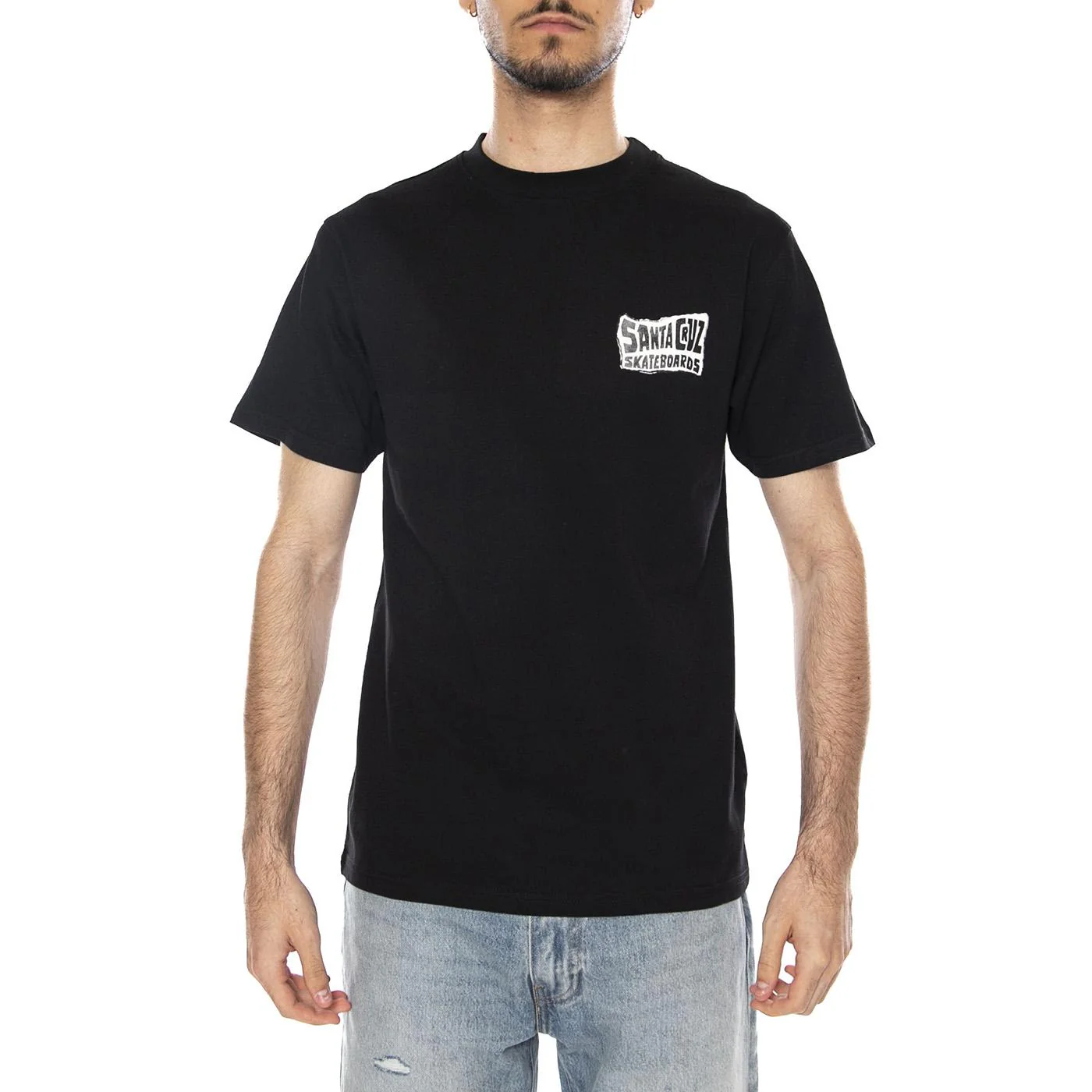 COLLAGE HAND T-SHIRT - Maglietta Girocollo Uomo Nera  Uomo SANTA CRUZ - Image 2