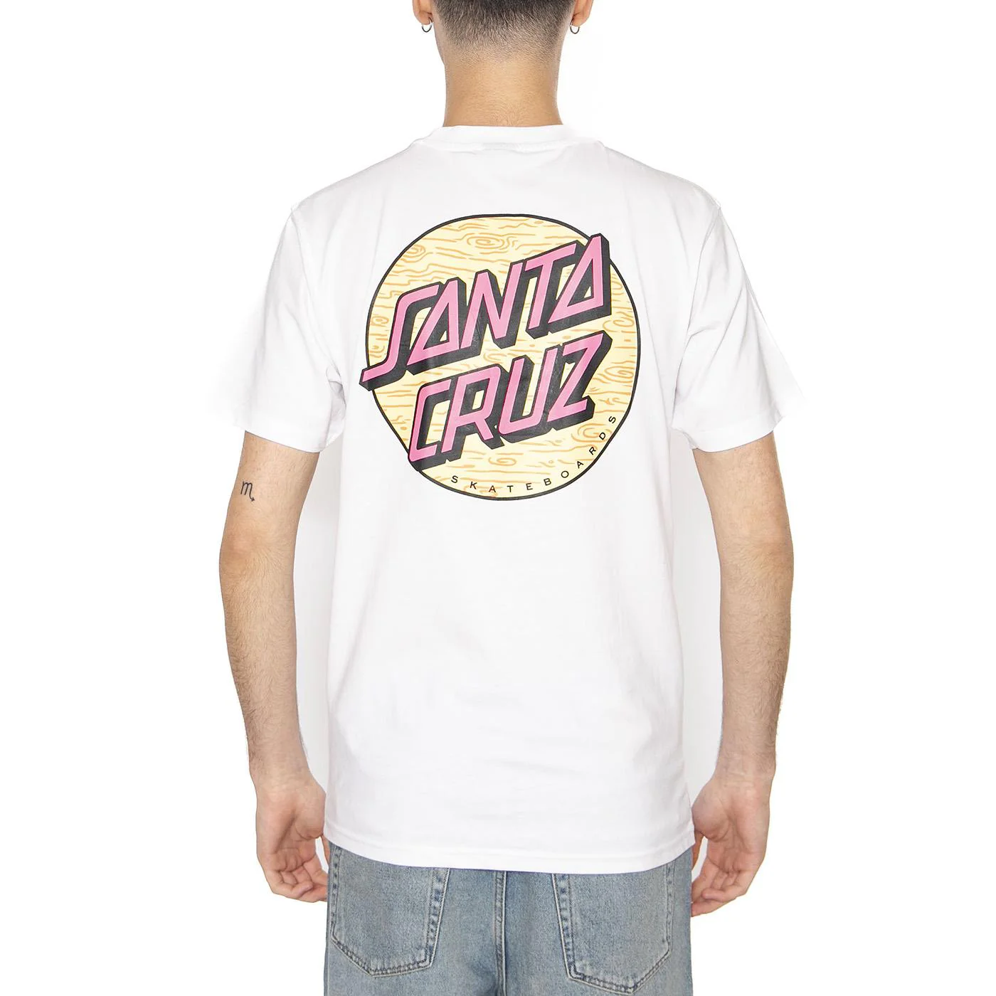 Wagon Dot Chest T-Shirt - Maglietta Girocollo Uomo Bianca Uomo SANTA CRUZ - Image 3