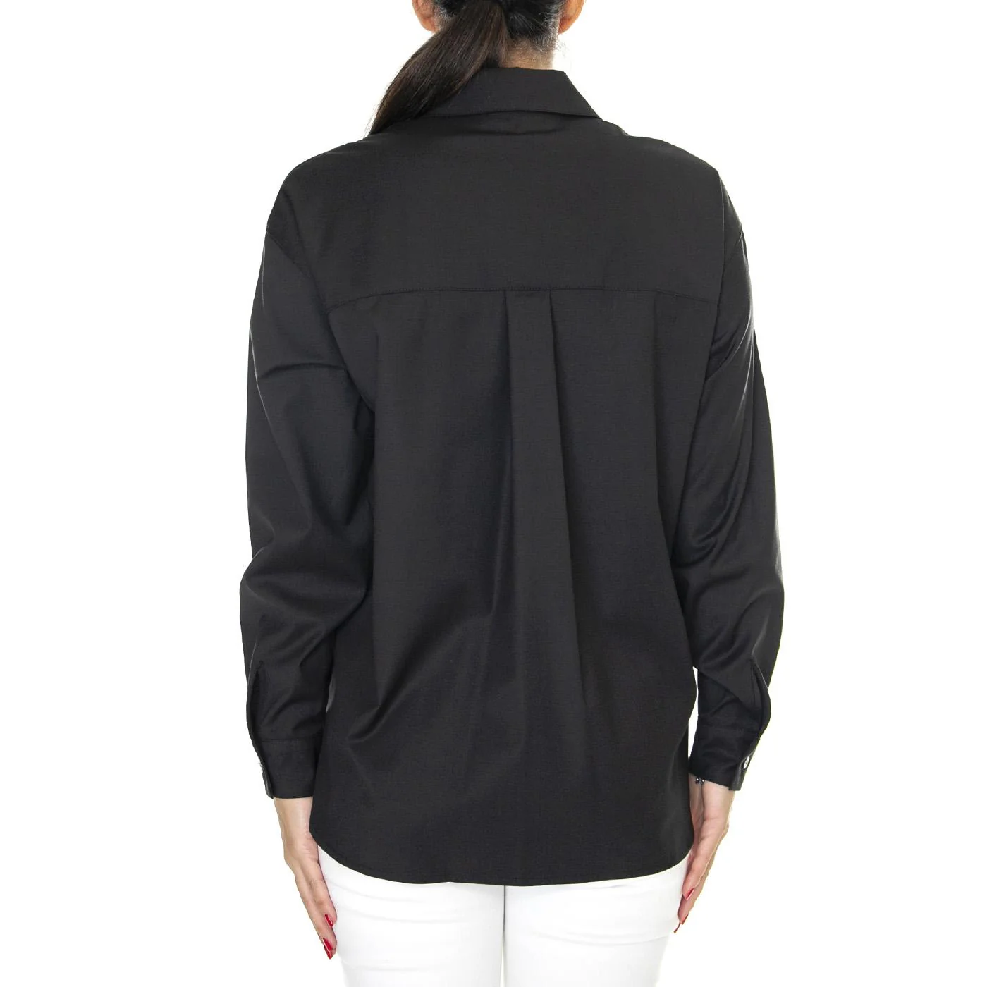 Camicia Donna 999 Nera Black Shirt  Donna SKILLS - Image 3