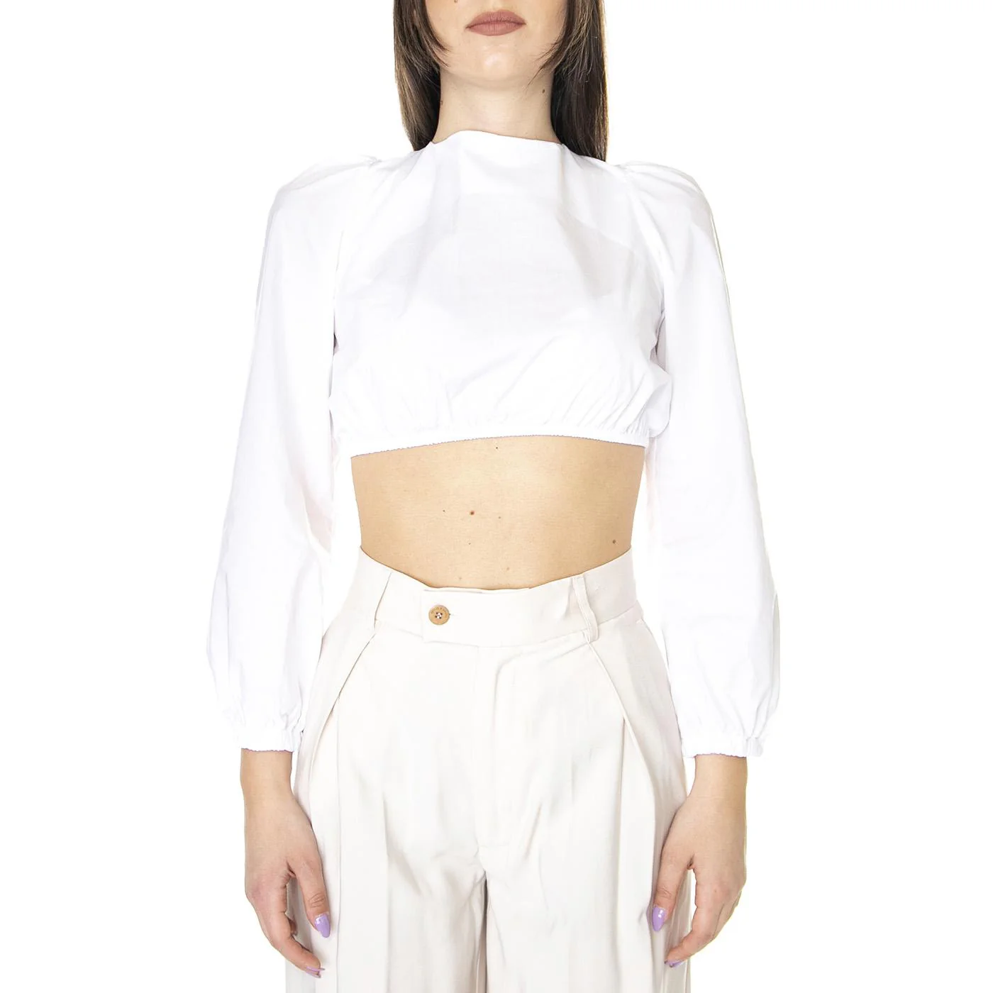 W255T07W511- Top Donna 000 Bianco Donna SKILLS - Image 2