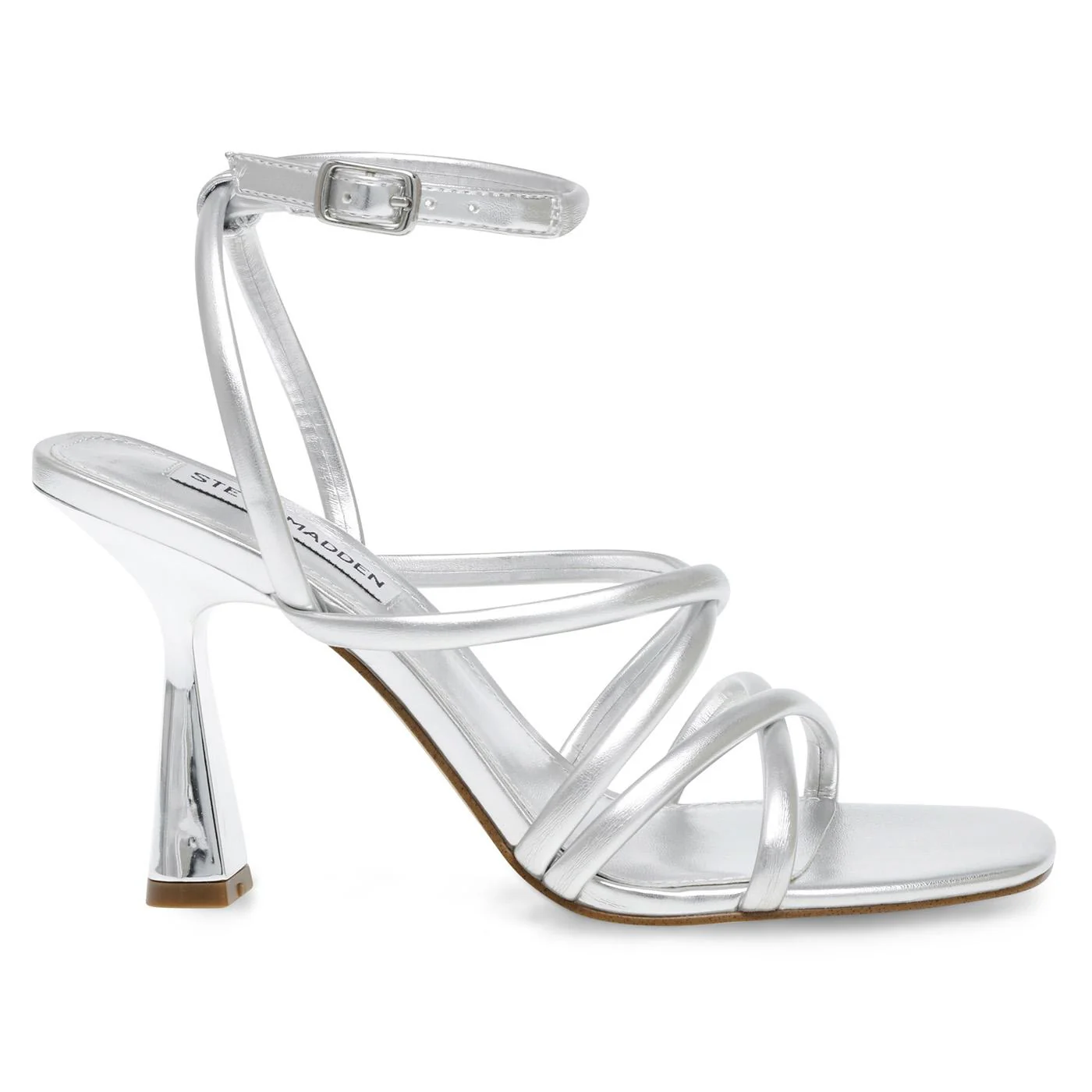 AT-LAST SILVER SYNTHETIC - Sandali con Tacco Alto Donna Argento Donna STEVE MADDEN - Image 2