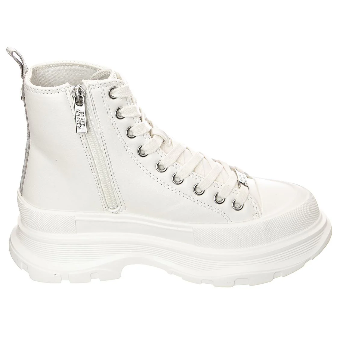 Captor - Scarpe Stringate Profilo Alto Donna Bianche Donna STEVE MADDEN - Image 2