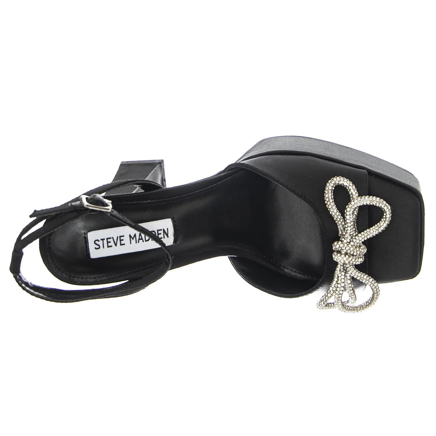 Darla Black Satin - Sandali Donna Neri  Donna STEVE MADDEN - Image 6