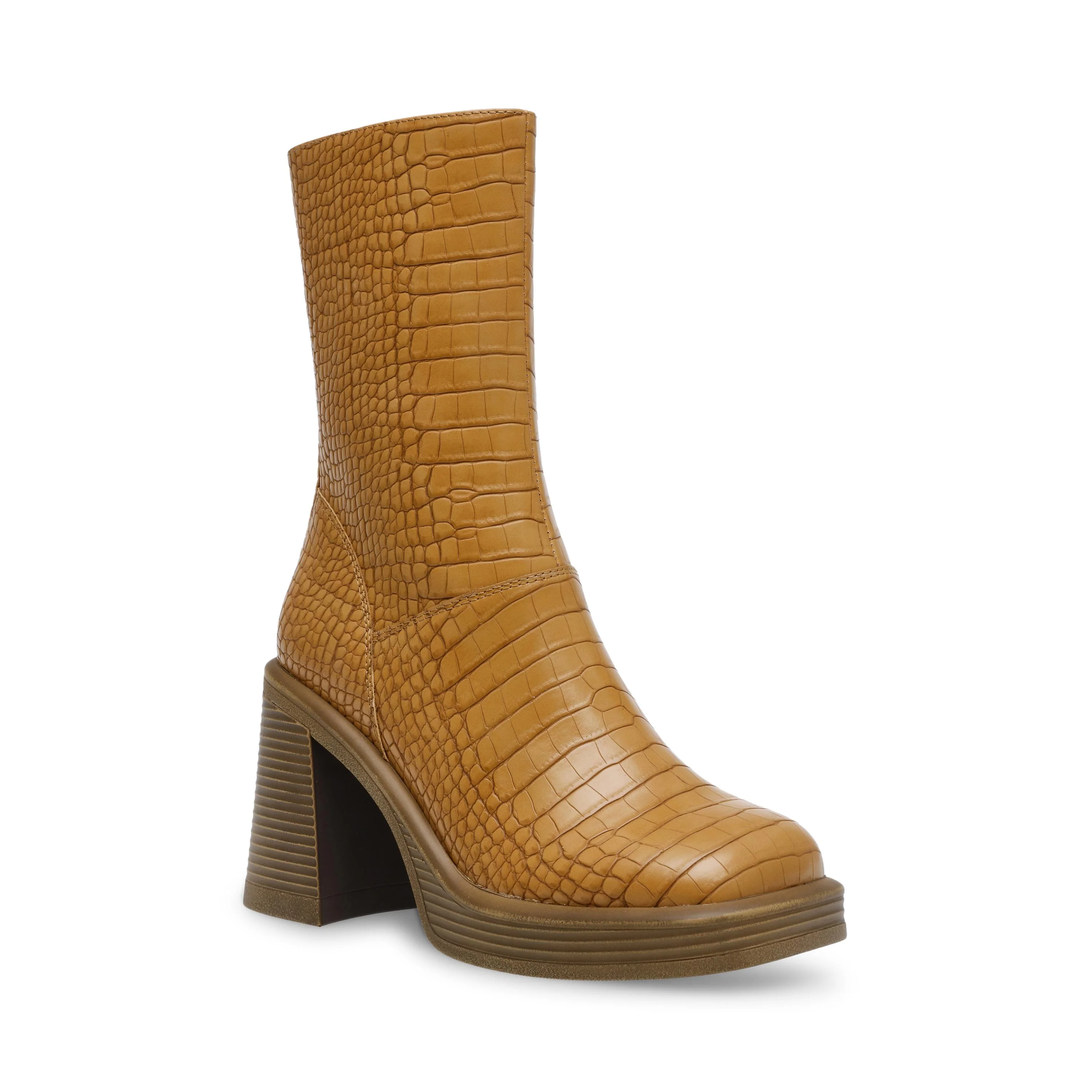 FINITE TAN CROCO BROWN - Stivaletti Donna Marroni Donna STEVE MADDEN - Image 2